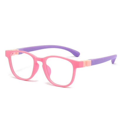 Anti-Blue Light Kids Glasses Removable Silicone Children Boys Girls Computer Eye Protection Eyeglasses Ultra Light Frame